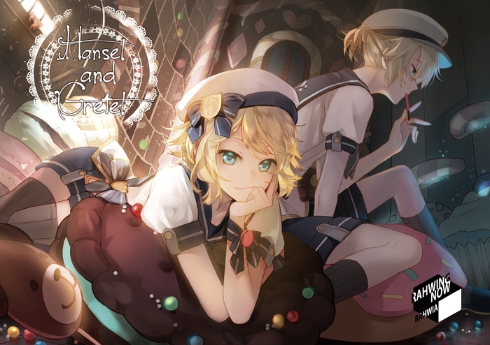 Гензель и Гретель - Аниме, Anime Art, Vocaloid, Kagamine Rin, Kagamine Len, Kagamine Rin & Len