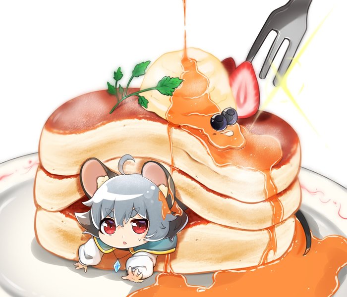 Tasukete , Anime Art, Touhou, Nazrin, Take No ko