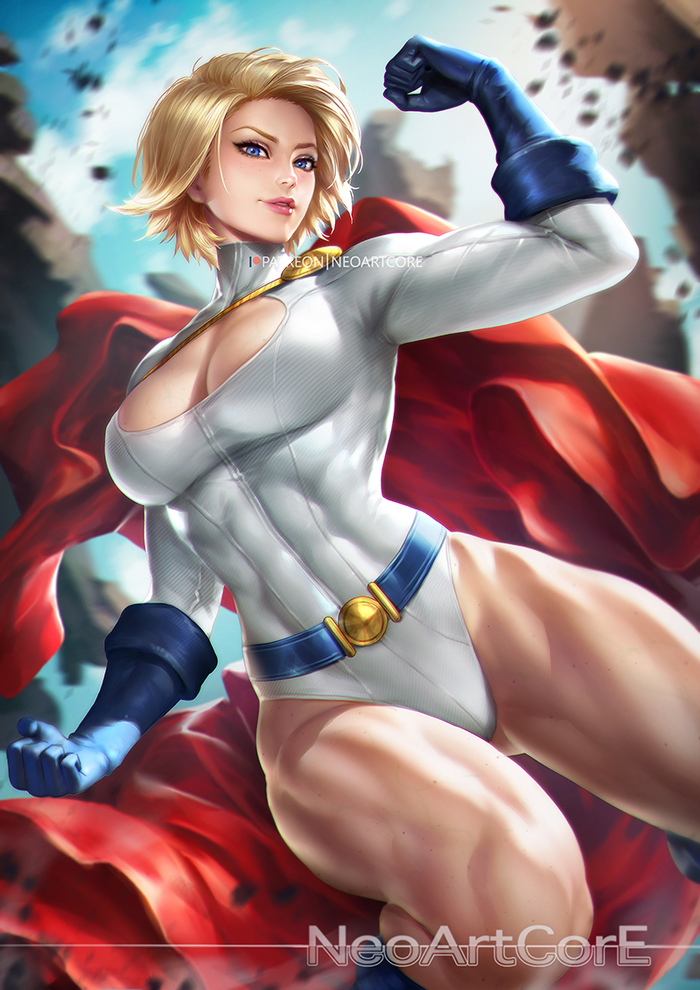 power girl - Neoartcore, Art, Strong girl, DC, Power Girl, Dc comics