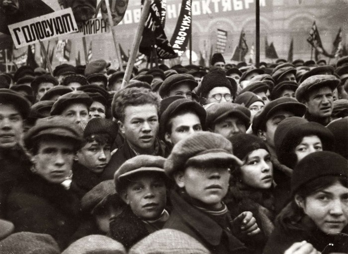 Anniversary of the revolution. - the USSR, Story, Old photo, , Moscow, 7 November, Revolution, 1931