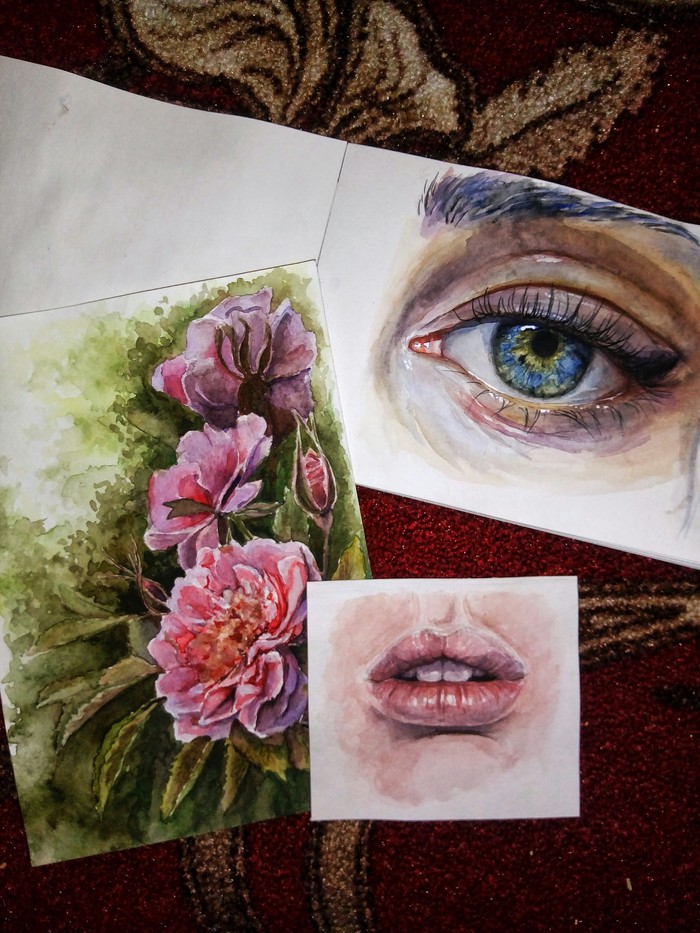 It's easy to draw. Just 6 years of training. In my case it is 2 years. - My, Painting, Drawing, Watercolor, Psychology, People