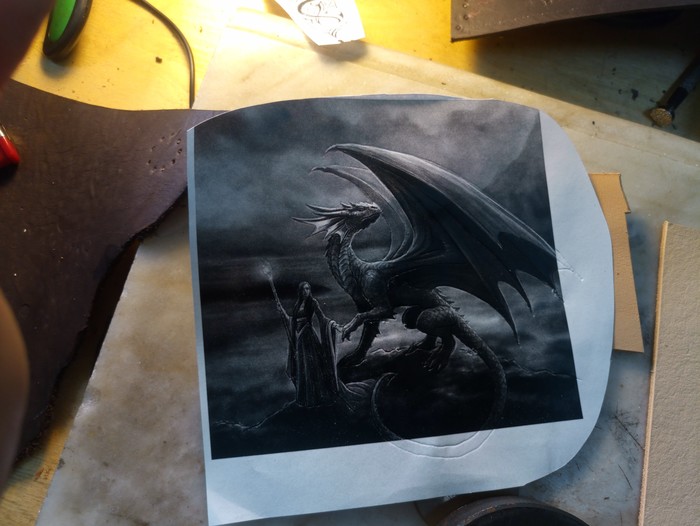 How to survive in our prosaic world without dragons?) - Leather craft, Leather products, Lady's bag, Embossing on leather, The Dragon, Сумка, Longpost