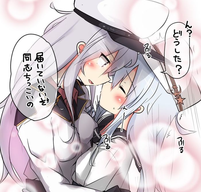 Gangut & Verniy - Kantai Collection, Gangut, Verniy, Shoujo Ai, Anime Art, Аниме, Арт