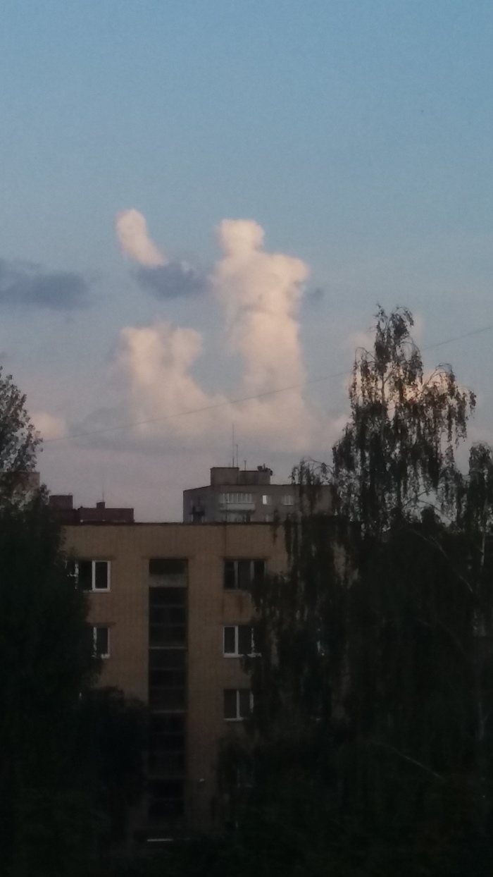 Sign over Mogilev. July 18, 2018 - My, What's this?, Nature