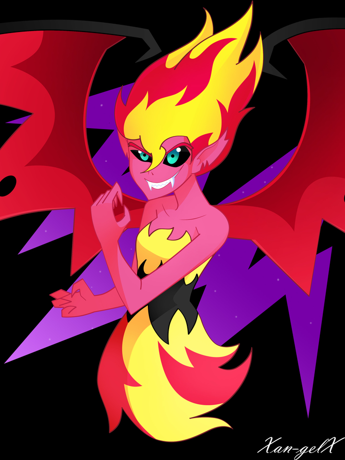 Demon Sunset - My Little Pony, Equestria Girls, Sunset Shimmer, Xan-Gelx, PonyArt