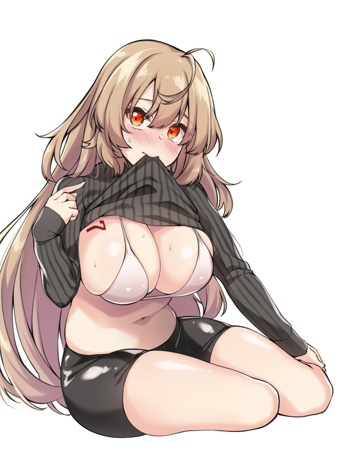 Ithaca M37 - NSFW, Anime Art, Girls Frontline, Ithaca m37, Сиськи