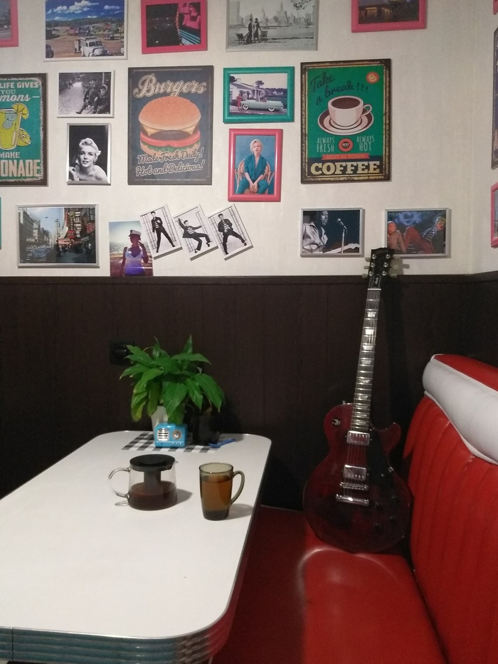 A piece of the kitchen - My, Kitchen, Gibson, Cafe, Guitar