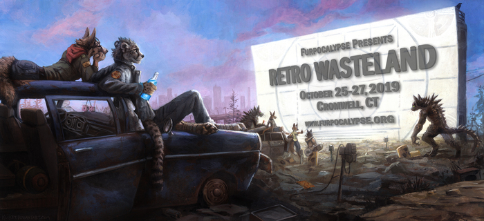 Retro Wasteland - Фурри, Арт, Kenket, Fallout, Гепард, Традиционный арт