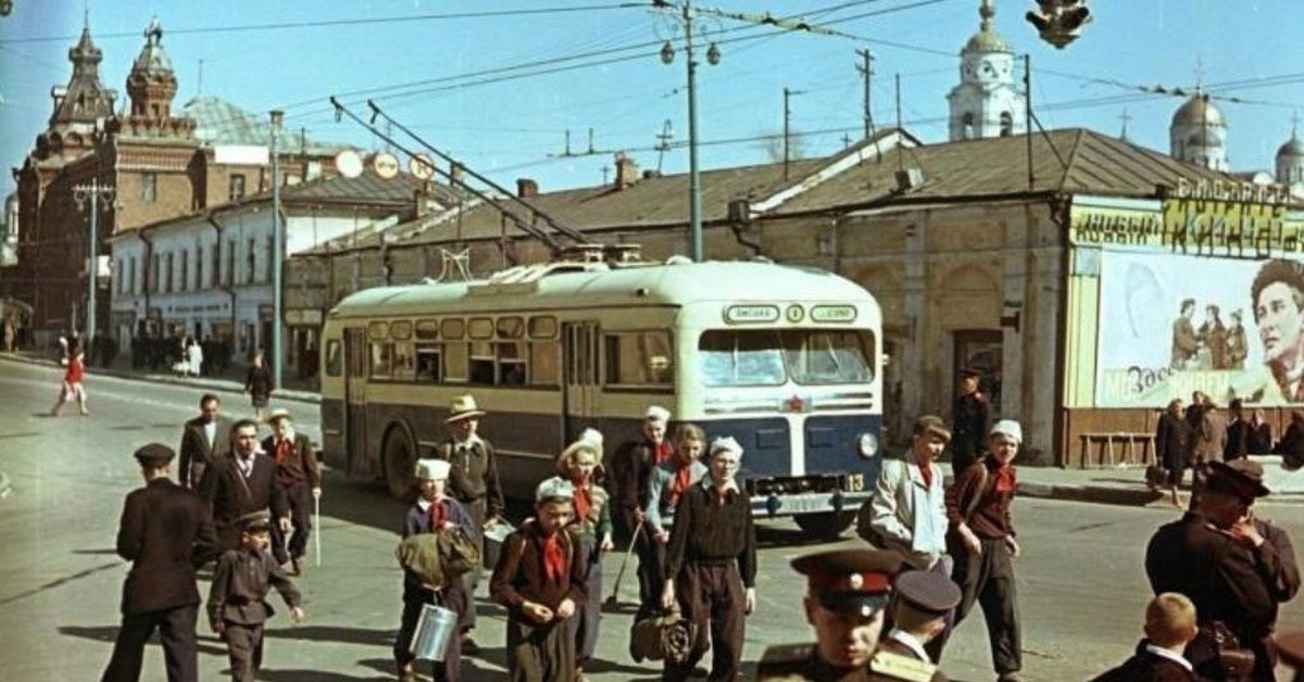 Владимир - Исторические фотографии - Фото - Міський електротранспорт