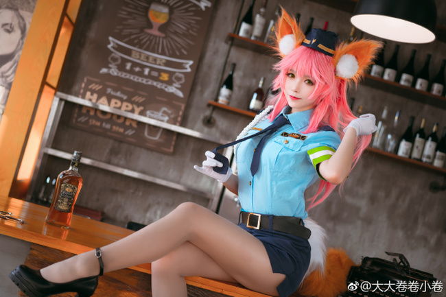 fox policeman - Cosplay, Longpost, Girls, Cosplayers, Costume, Anime, Fate grand order, Tamamo no mae