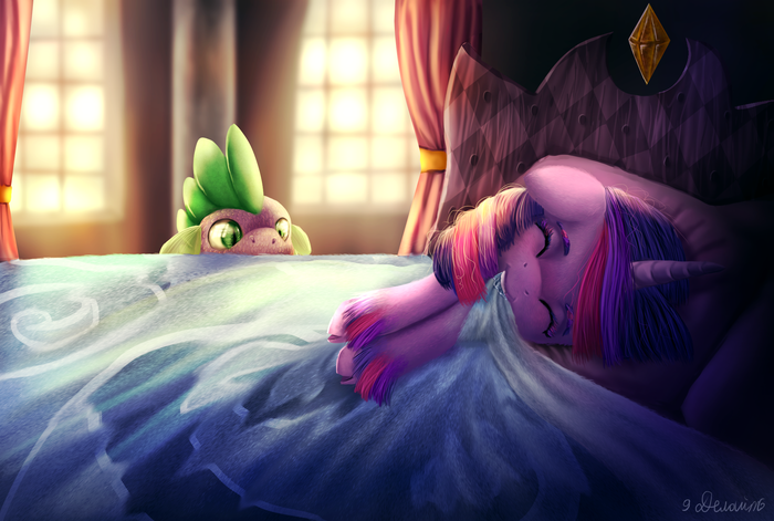 Sweet dreams My Little Pony, Spike, Twilight Sparkle, , 9de-light6
