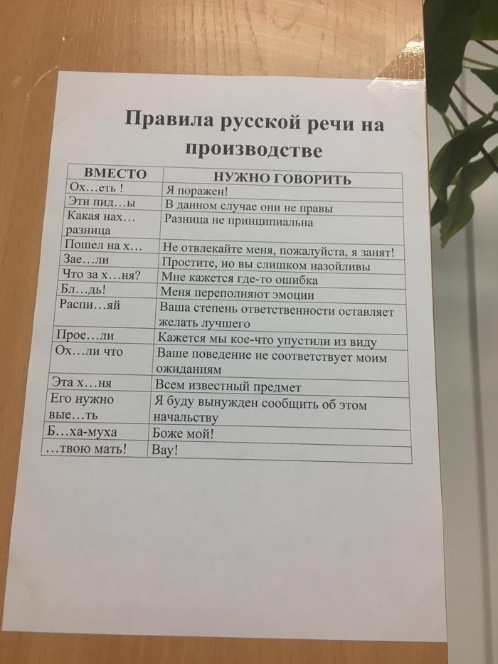 The rules of Russian speech at work - Excellent students, There is no going back, Profession costs, My
