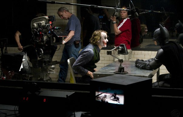 Photos from the filming and interesting facts for the film The Dark Knight 2008. - Heath Ledger, The Dark Knight, Batman, Christian Bale, Photos from filming, Celebrities, Longpost