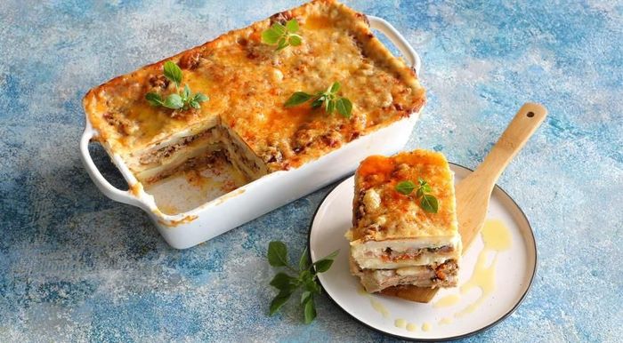 Lasagna with pork and potatoes - Recipe, Cooking, Preparation