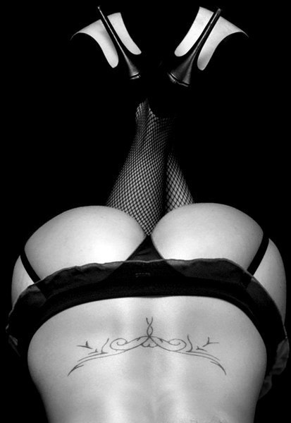 round ass - Heels, Girl with tattoo, Black and white photo, Booty, Erotic, Girls, Sexuality, Beautiful girl, NSFW