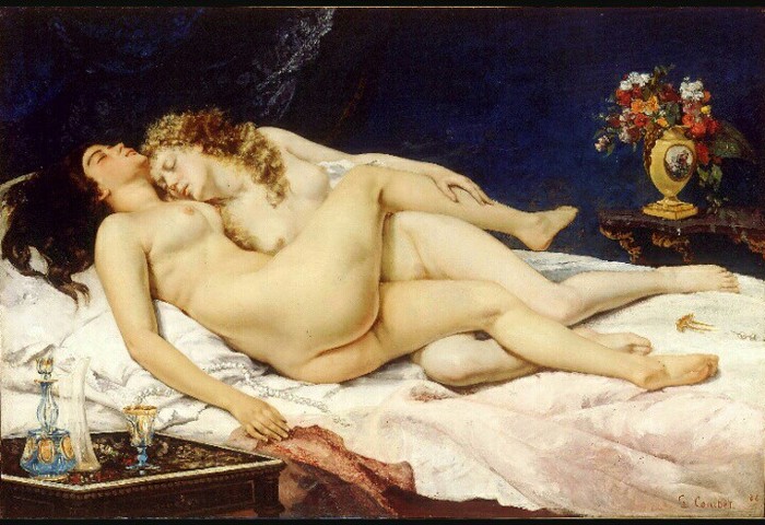 Gustave Courbet. Sleepers (Le Sommeil). 1866 Canvas, oil. - NSFW, Art, France, Gustave Courbet