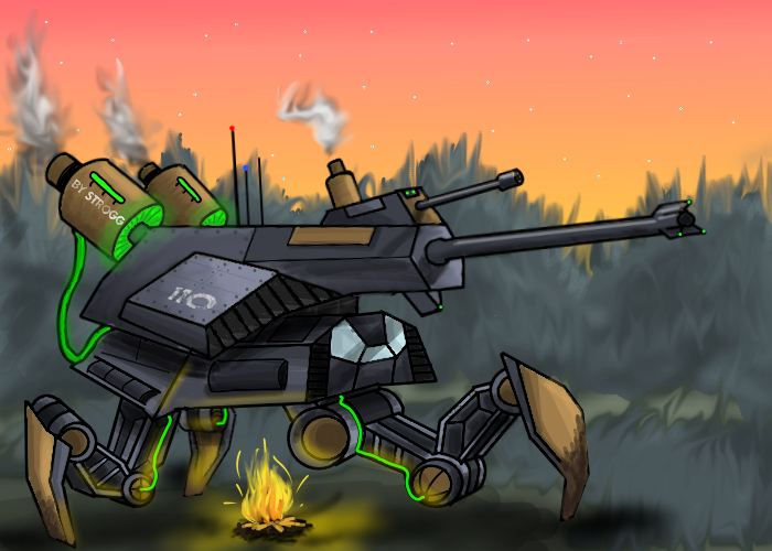 Combat Robots - My, Drawing, Art, Fur, Longpost