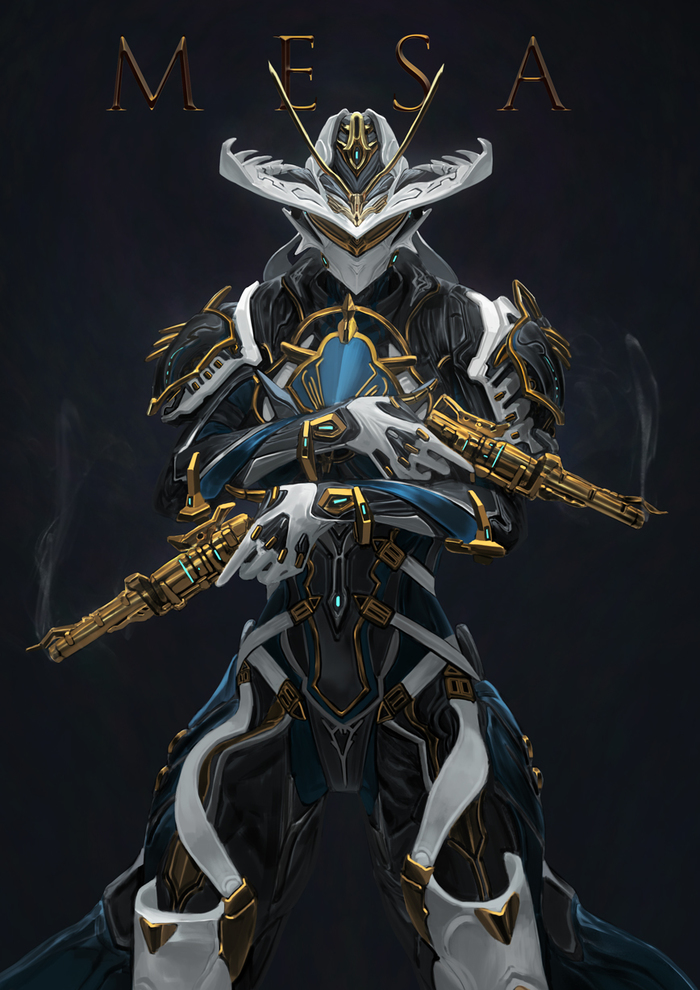 Mesa Prime - Kevin Glint, Warframe, Mesa Warframe, Игры, Арт