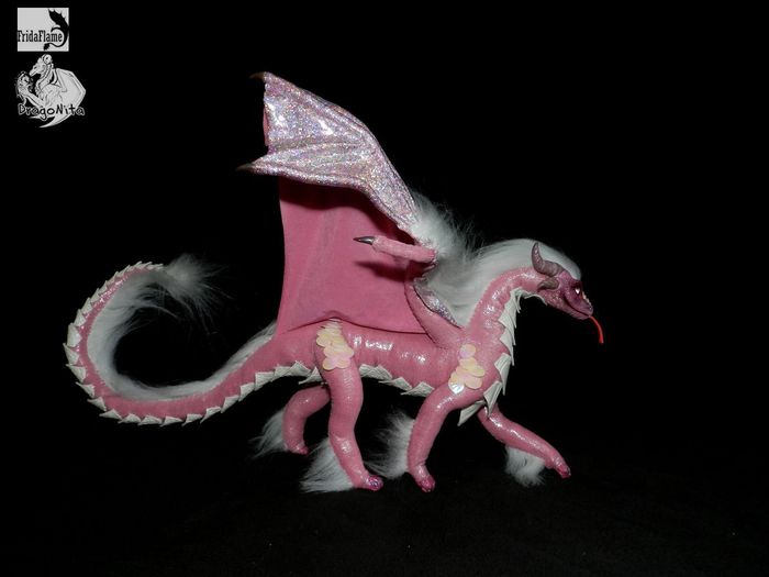 handmade dragon sakura - My, Handmade, Needlework, Collab, Doll, Dragonita, Fridaflame, The Dragon, Longpost