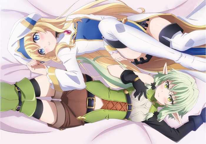 Priestess & High Elf Archer - Anime, Anime art, Goblin slayer, Priestess, High elf archer, Art