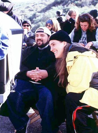 Photos from the set and interesting facts for the film Jay and Silent Bob Strike Back 2001. - Kevin Smith, Jason Mews, Shannon Elizabeth, Celebrities, Jay and Silent Bob, Photos from filming, Interesting, Longpost