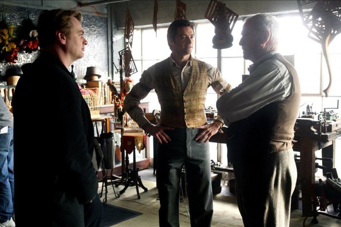 Photos from the shooting and interesting facts for the film The Prestige 2006. - Prestige, Hugh Jackman, Christian Bale, Christopher Nolan, Scarlett Johansson, Celebrities, Photos from filming, Longpost, Film Prestige