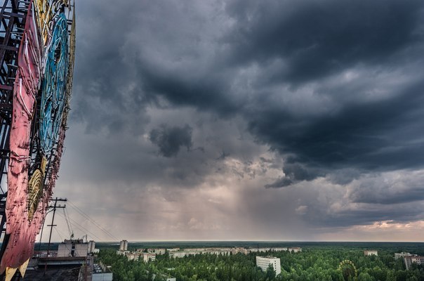 Атмосферное фото Припяти. - Припять, Красота, Тучи