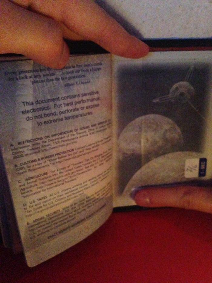 Последняя страница американского паспорта | Пикабу