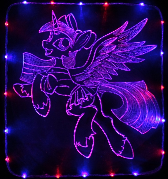 Горячие акрилайты My Little Pony, MLP Edge, Tempest Shadow, Светодиоды, Гравировка, Акрилайт, Twilight Sparkle, MLP Suggestive, Длиннопост