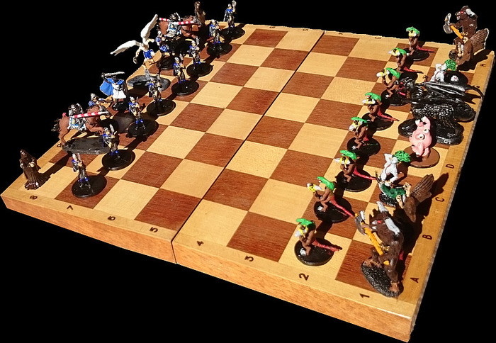 Combat in HoMM3B - My, Homm3b, HOMM III, Герои меча и магии, Board games, Tabletop, Miniature, April 1, Chess