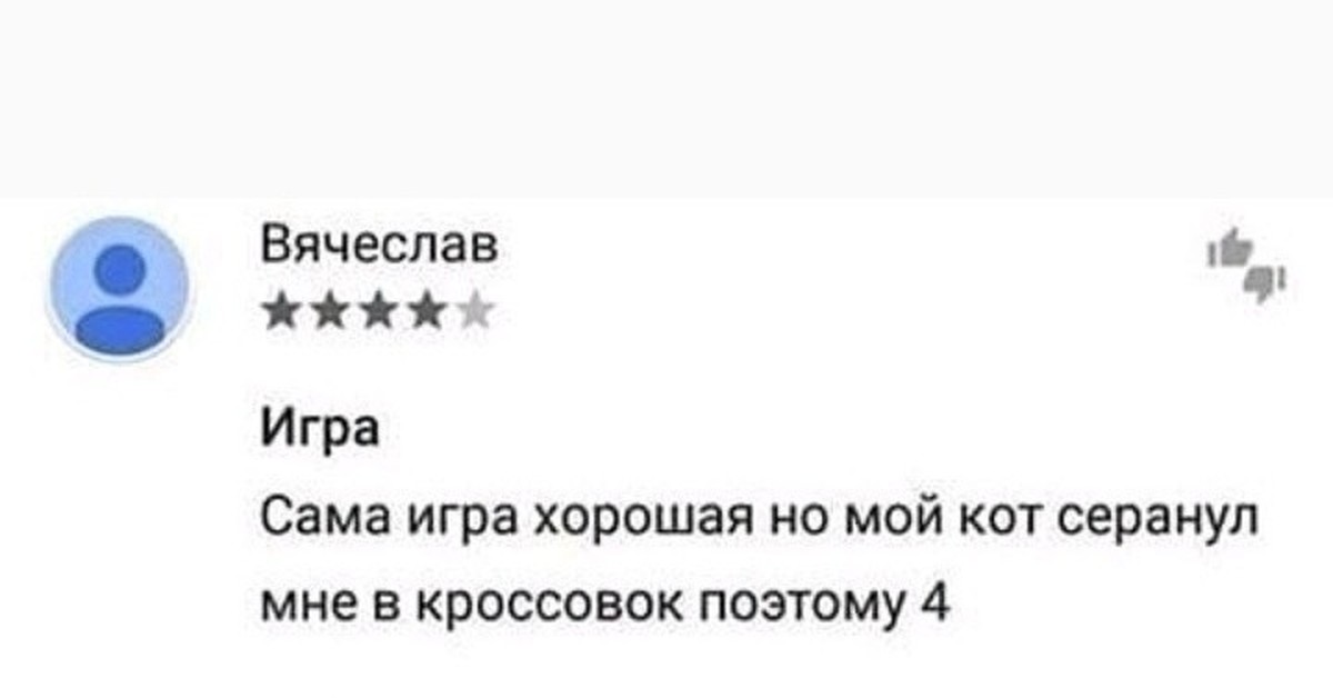 Потому что играть. Сама игра хорошая но мой кот серанул. Сама игра хорошая но мой кот серанул мне в кроссовок поэтому 4. Приложение хорошее но у меня нашли глистов Мем. Приложение хорошее но мой кот.