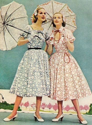 Summer dresses from the 1950s - Fashion, The dress, 50th, Vintage, Longpost, Retro