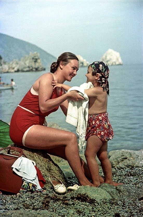 Rest in Crimea, 1954 - the USSR, Story, Crimea, Vacationers, 1954
