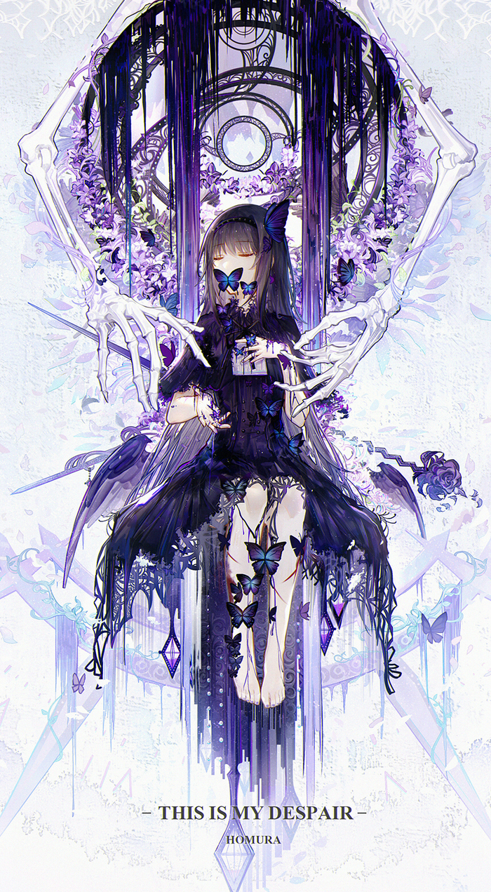 Homura , Anime Art, Mahou Shoujo Madoka Magica, Akemi Homura