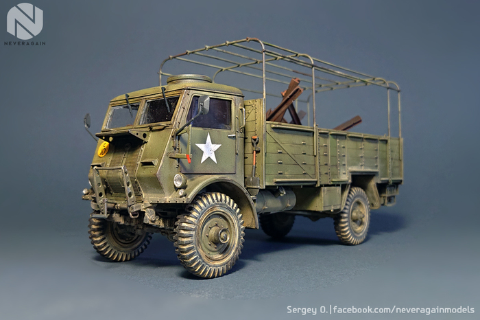 Fordson WOT6. - Longpost, Scale 1:35, 1:35, Scale model, Stand modeling, Truck, My