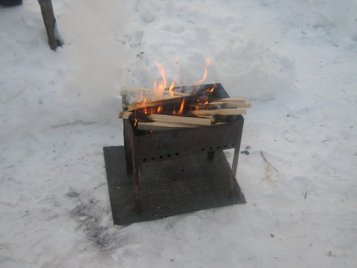 Shashlik - My, Shashlik, Brazier, Spring