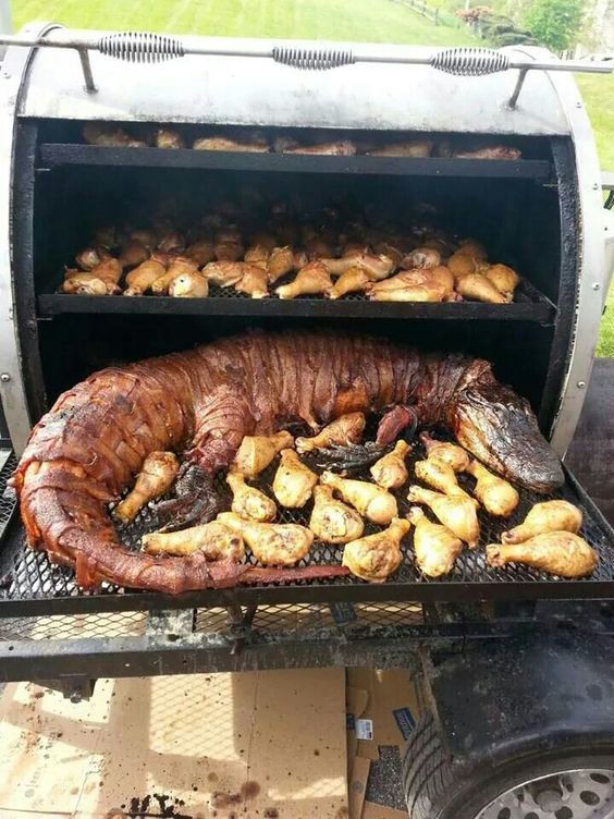 Baked alligator with chicken - Alligator, Other cuisine