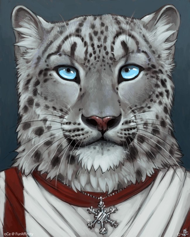 Ragark bust - , Furry, Furry snow leopard, Furry feline, Furry art