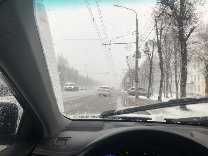 Weather in Tula, April 14... - April, Snow, Weather, Video, Mat, Longpost