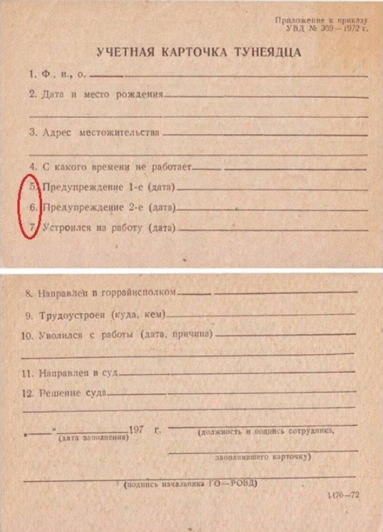 Карточка тунеядца 1972. Учетная карточка тунеядца СССР. Карточка учета тунеядца 1972. Учетная карточка тунеядца 1972 год. Учетная карточка тунеядца подлинник документа.