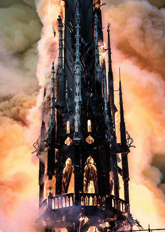 Impressive gothic - Fire of Notre Dame de Paris, Smoke, Notre dame cathedral, Fire, Fire, The photo