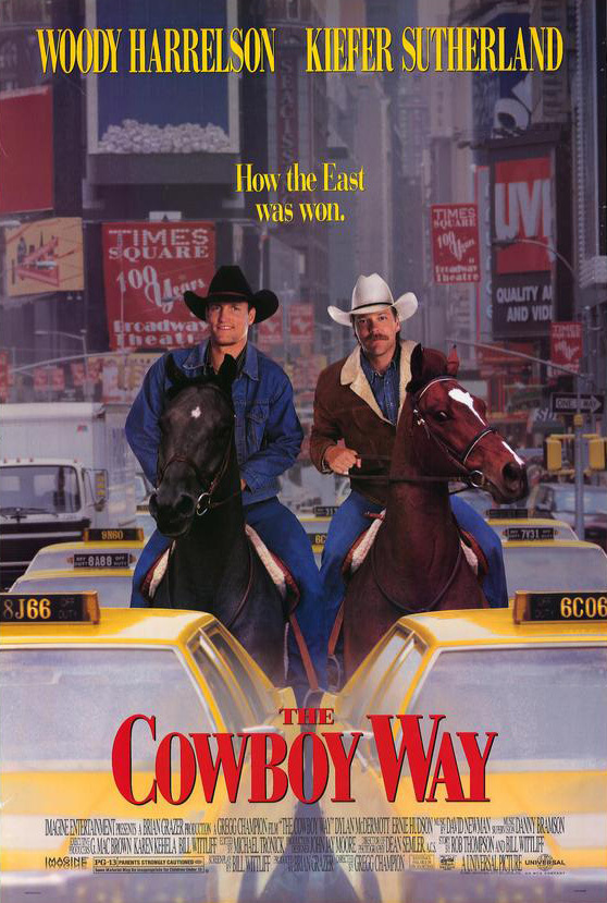 Good movie from the 90s: The way cowboys do it / The Cowboy Way (1994) - Kiefer Sutherland, Woody Harrelson, Comedy, Cowboys, USA, Боевики, Buddy Movie, Longpost