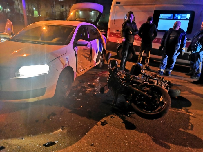 In St. Petersburg, a motorcyclist died in an accident with a car-sharing car - Road accident, Crash, Saint Petersburg, Car sharing, Moto, Longpost