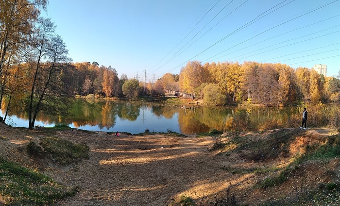 Moscow suburbs - Longpost, Balashikha, Xiaomi, Peace, Leaf fall, Rest, My, Calmness, Nature