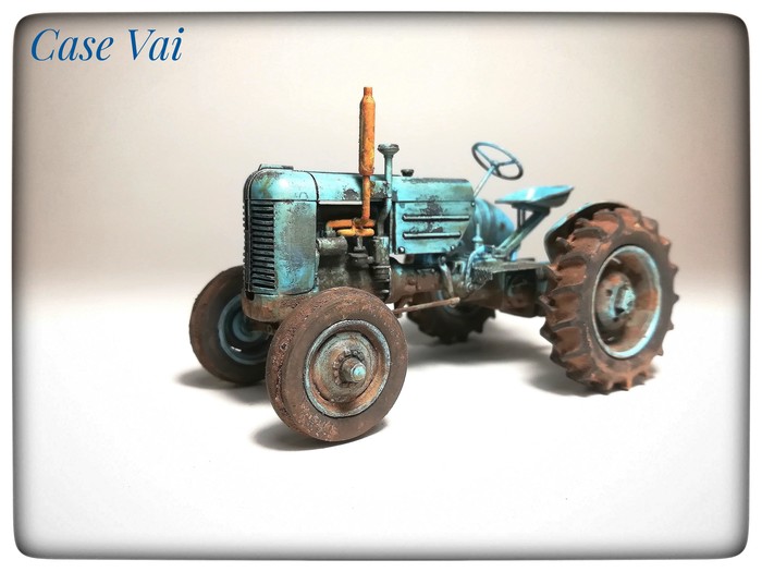 Tractor Case Vai, 1/35. - My, Models, Tractor, Thunder, Stand modeling, Longpost