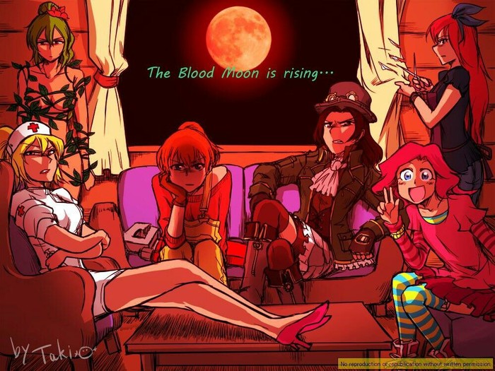 The Blood Moon is rising - Terraria, Game art, Anime art, Npc, Anime