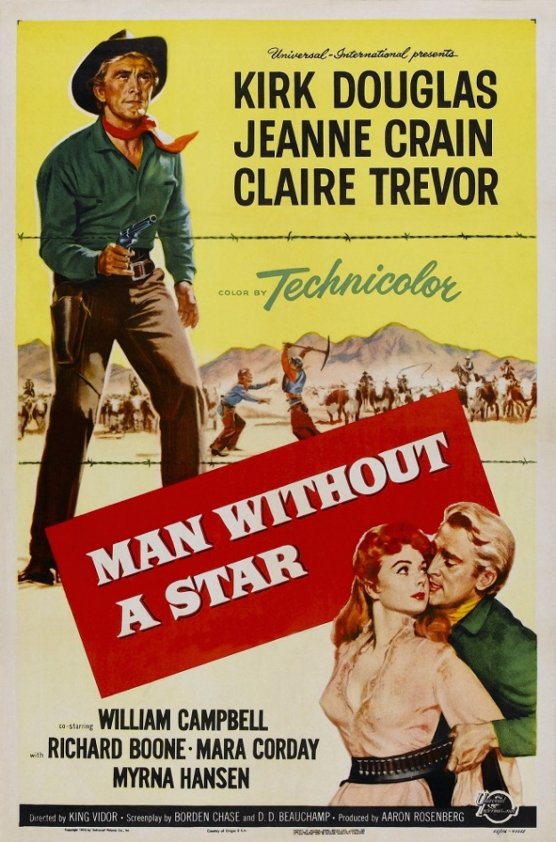 Atypical western The Man Without a Star (reason to watch) - Kirk Douglas, Longpost, Movies, Film classics, My, Western film