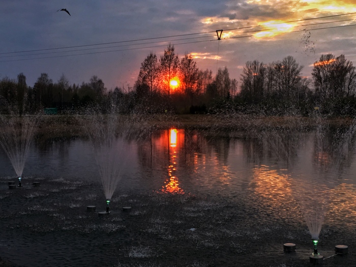 A selection of beautiful sunsets..) - My, Longpost, Dubna, Sunset