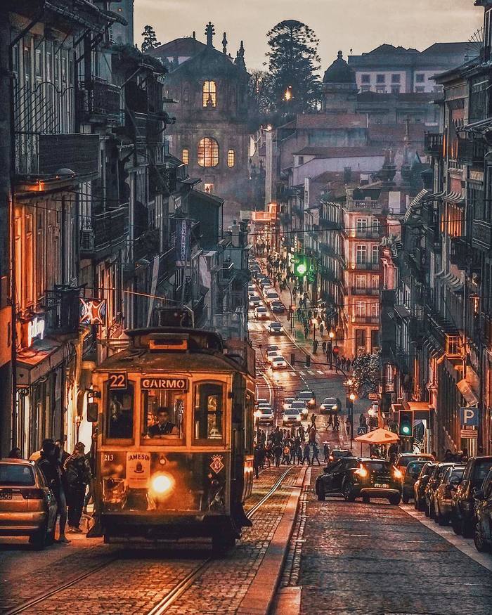 Evening in Porto, Portugal. - Port, Portugal, Evening, The photo