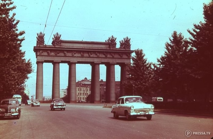 Памятник победы на Московской дороге, Ленинград, 1968 год - СССР, История, Ленинград, Старое фото, 1968